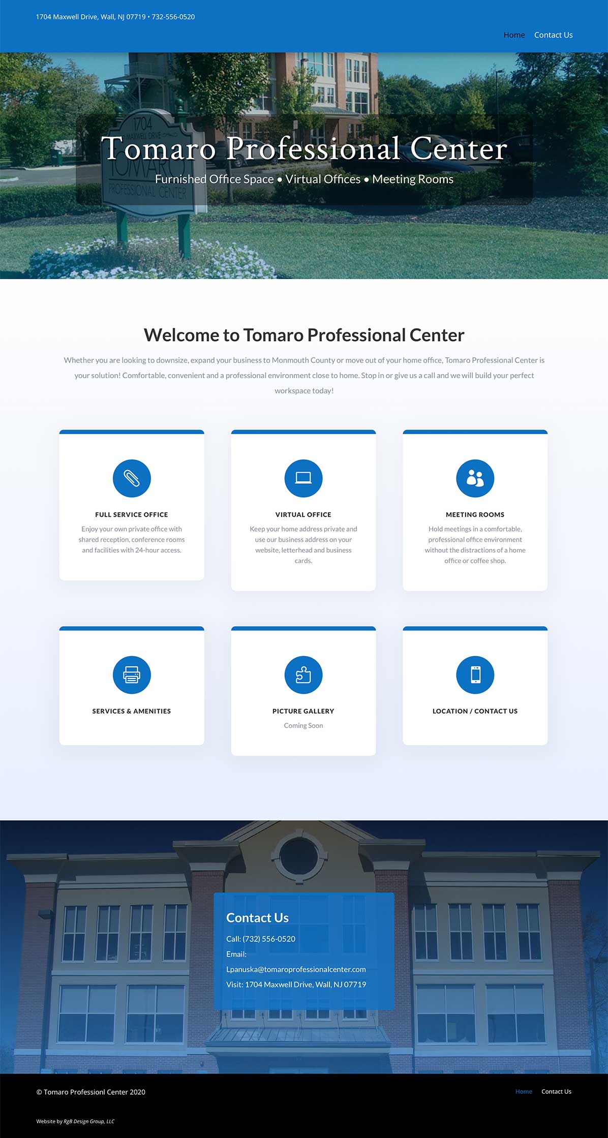 Tomaro Professional Center - Website Design By RgB Design
