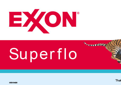 Exxon Mobil Exxon Superflo Signage Design