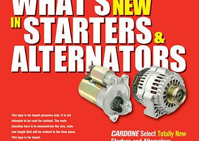 Cardone Select Starters & Alternators 17″x 24″ Poster Design