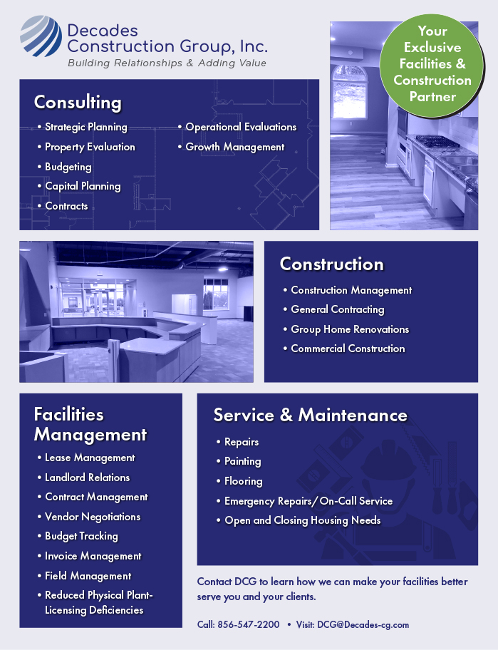 Decades Construction Group Brochure Designed By Russ at RgB Design Group LLC