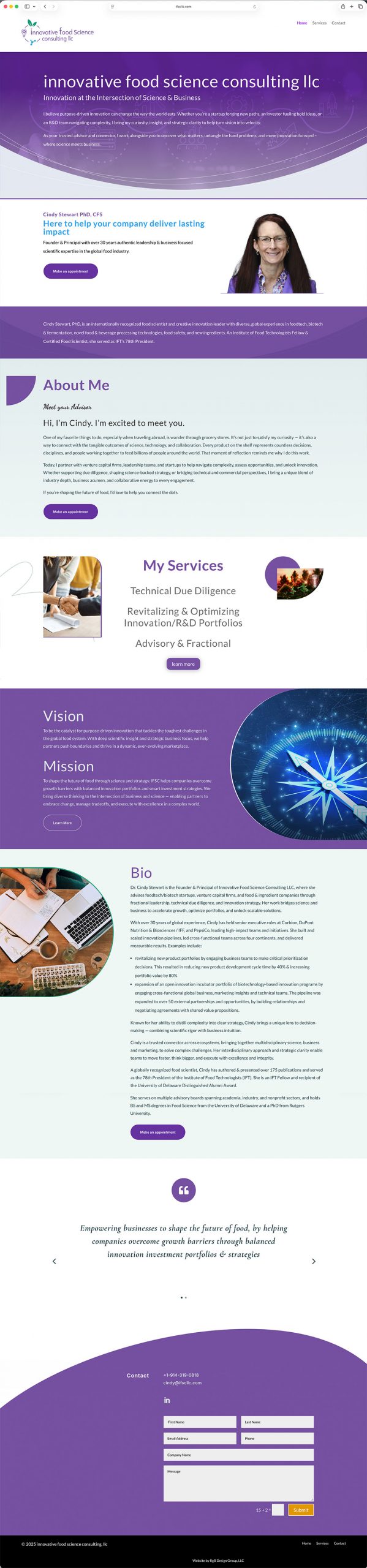 innovative food science consulting llc - - Exceptional Website Design and Graphic Design Services by Russ Bruzzano